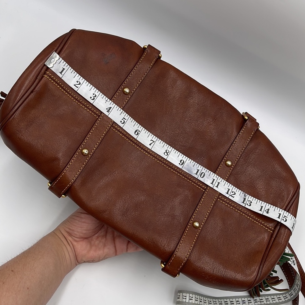 DOONEY & BOURKE Florentine Large Satchel Chestnut Brown Serial #J3856550 - Picture 14 of 16